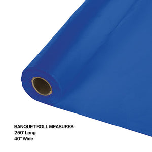 250 ft by 40 inch Cobalt Blue Banquet Roll