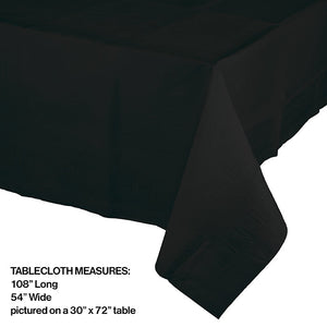 6ct Bulk Black Velvet Paper Table Covers