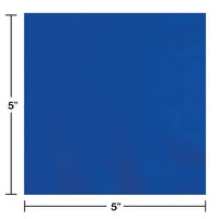 500ct Bulk Cobalt Blue Beverage Napkins 3 ply