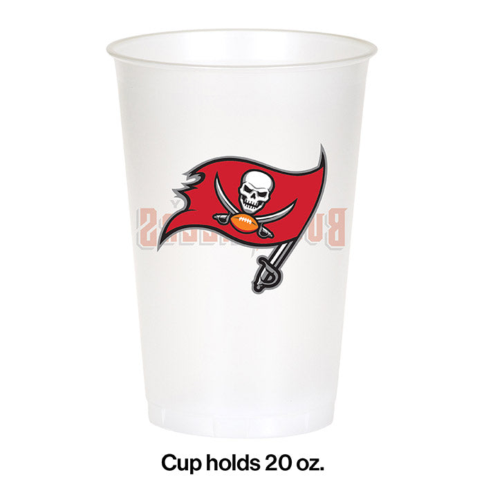 96ct Bulk Tampa Bay Buccaneers 20 oz Plastic Cups