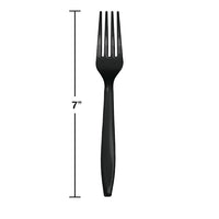 288ct Bulk Black Velvet Plastic Forks