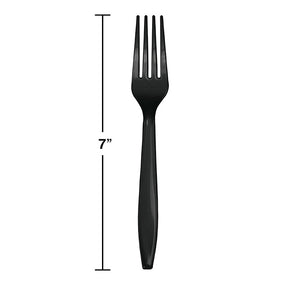 288ct Bulk Black Velvet Plastic Forks