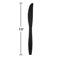 288ct Bulk Black Velvet Plastic Knives