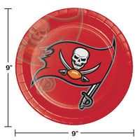 96ct Bulk Tampa Bay Buccaneers Dinner Plates