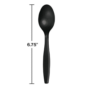 288ct Bulk Black Velvet Plastic Spoons