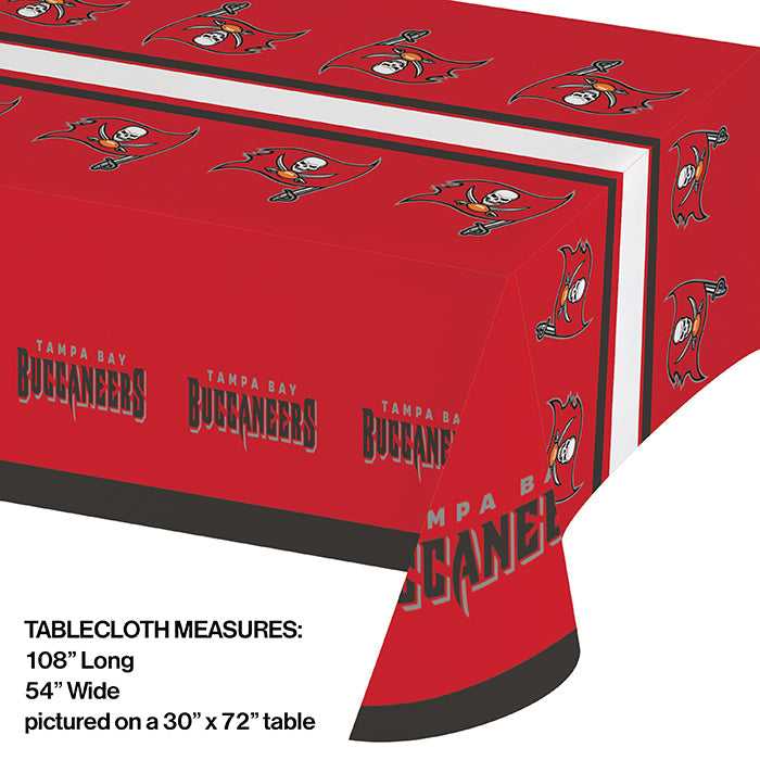 12ct Bulk Tampa Bay Buccaneers Table Covers