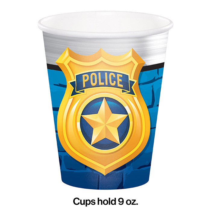 96ct Bulk Police Party 9 oz Cups