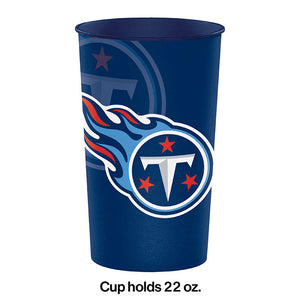 Tennessee Titans Plastic Cup, 22 Oz Party Decoration