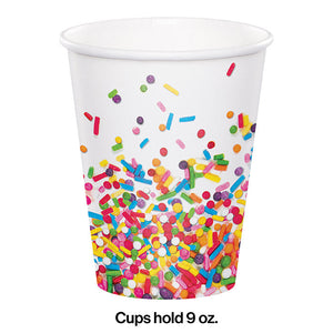 96ct Bulk Confetti Sprinkles 9 oz Cups