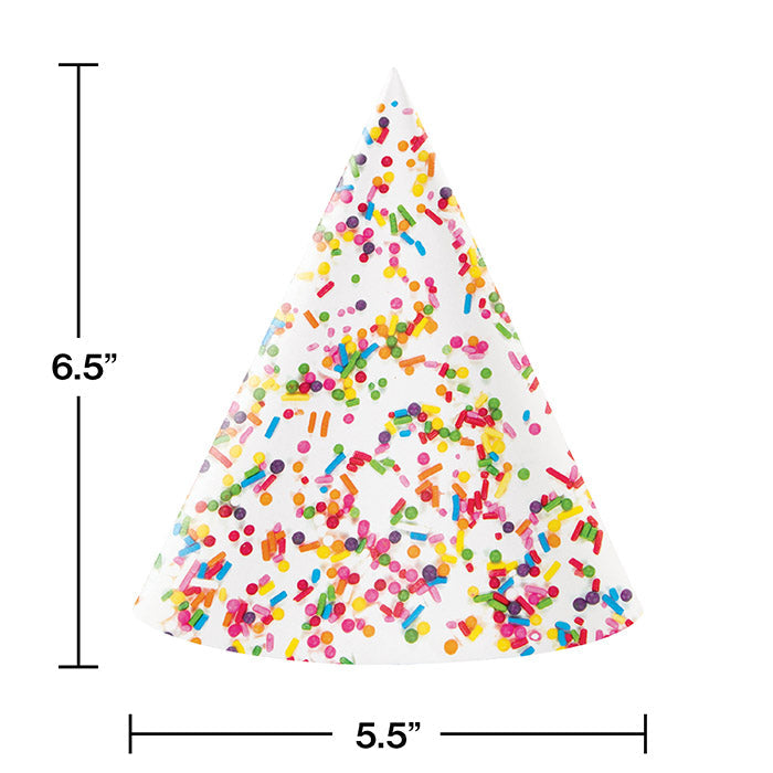 48ct Bulk Confetti Sprinkles Party Hats
