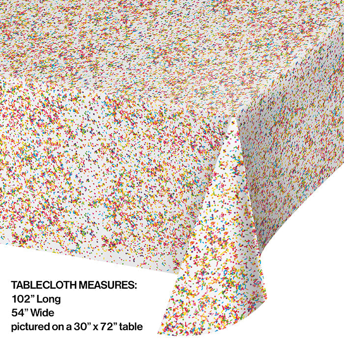 6ct Bulk Confetti Sprinkles Plastic Table Covers