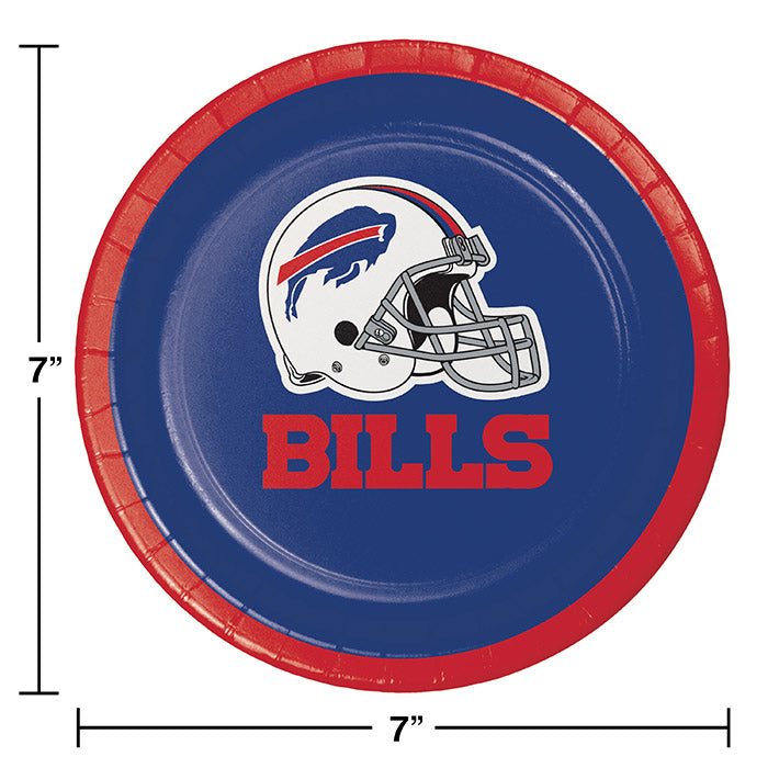 96ct Bulk Buffalo Bills Dessert Plates