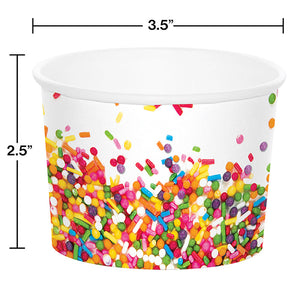 Sprinkles Treat Cup 9 Oz, 6 ct Party Decoration