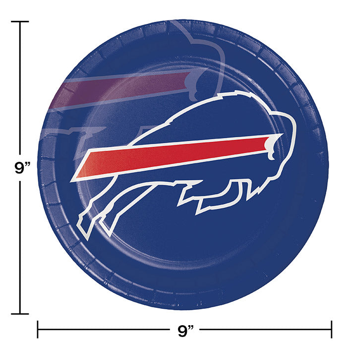 96ct Bulk Buffalo Bills Dinner Plates