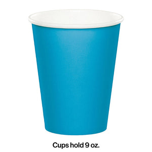 240ct Bulk Turquoise 9 oz Hot & Cold Cups