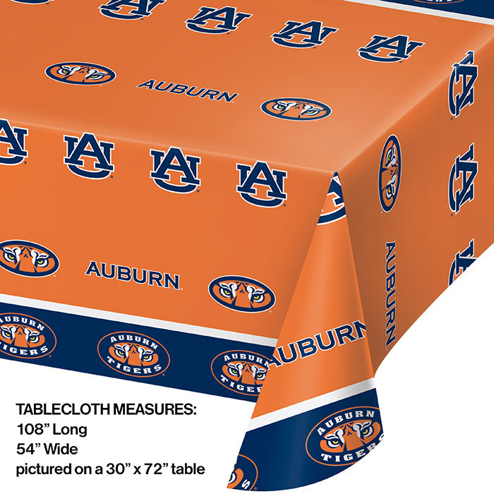 12ct Bulk Auburn Plastic Table Covers