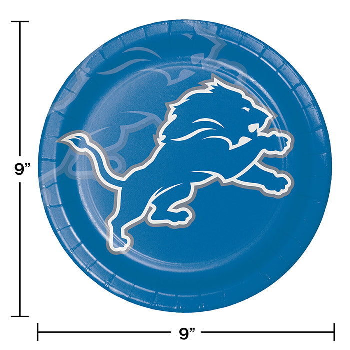 96ct Bulk Detroit Lions Dinner Plates