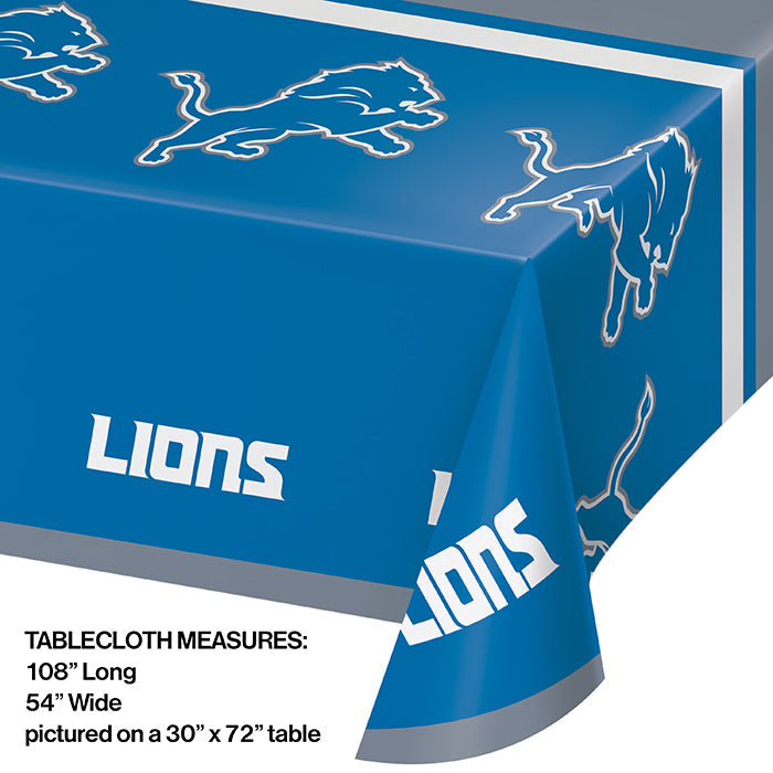 12ct Bulk Detroit Lions Table Covers