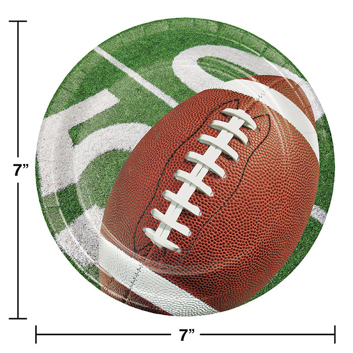 96ct Bulk Football Party Dessert Plates