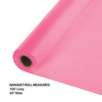 100 ft by 40 inch Candy Pink Banquet Table Roll