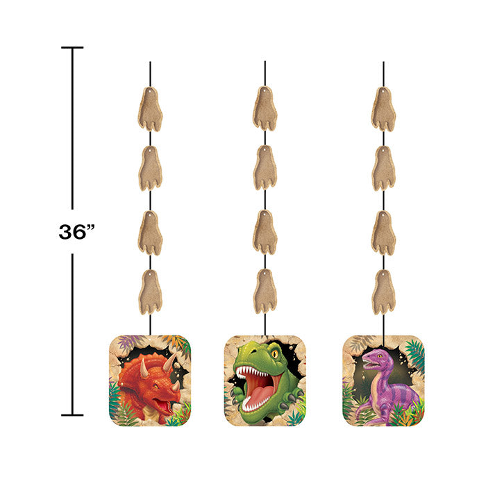 18ct Bulk Dino Blast Hanging Cutouts