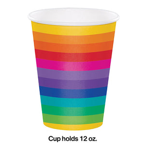 96ct Bulk Rainbow 9 oz Cups