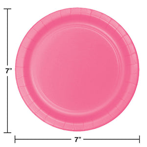 240ct Bulk Candy Pink Dessert Plates