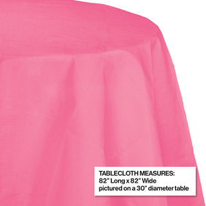 12ct Bulk Candy Pink Round Paper Table Covers