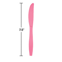 288ct Bulk Candy Pink Plastic Knives