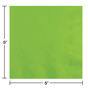 240ct Bulk Value Friendly Fresh Lime Green Beverage Napkins by Creative Converting