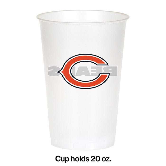 96ct Bulk Chicago Bears 20 oz Plastic Cups