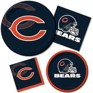 Chicago Bears Dessert Plates, 8 ct Party Supplies