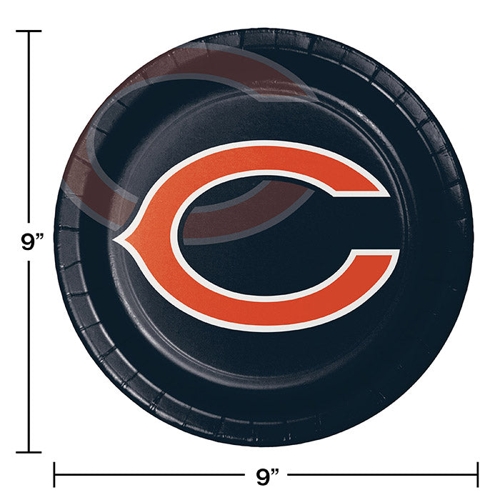 96ct Bulk Chicago Bears Dinner Plates