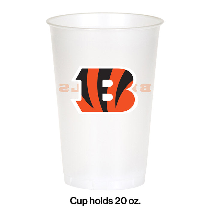 96ct Bulk Cincinnati Bengals 20 oz Plastic Cups