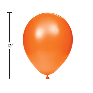 Latex Balloons 12" Sk Orange, 15 ct Party Decoration