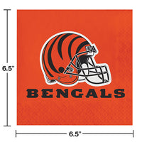 192ct Bulk Cincinnati Bengals Luncheon Napkins
