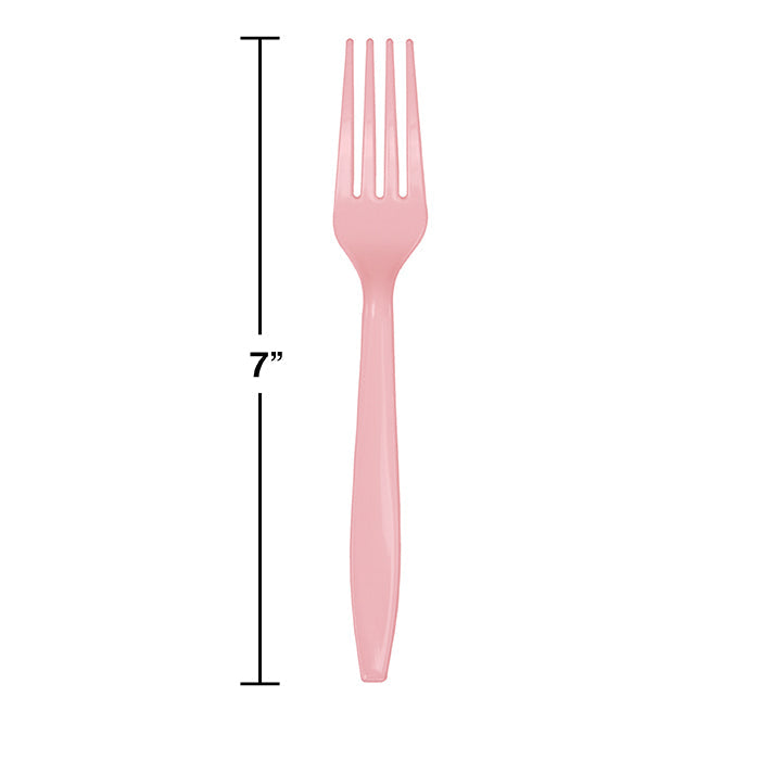 600ct Bulk Classic Pink Bulk Plastic Forks