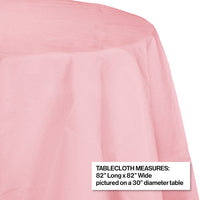 12ct Bulk Classic Pink Round Paper Table Covers
