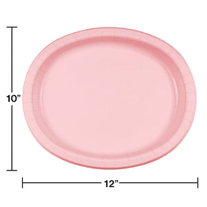 96ct Bulk Classic Pink Sturdy Style Oval Platters