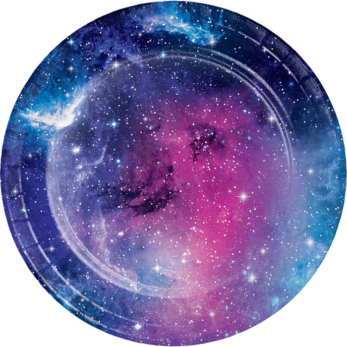 96ct Bulk Galaxy Party Dessert Plates