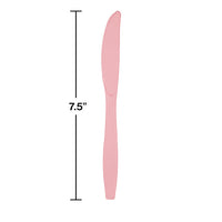 288ct Bulk Classic Pink Plastic Knives