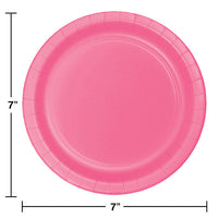 96ct Bulk Value Friendly Candy Pink Dessert Plates