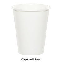 240ct Bulk White 9 oz Hot & Cold Cups