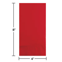 192ct Bulk Classic Red 3 Ply Guest Towels