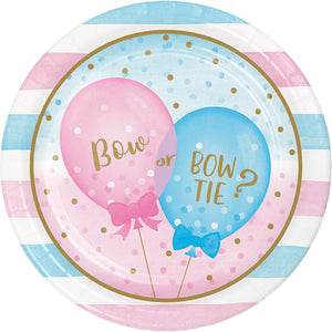 Gender Reveal Balloons Paper Plates, 8 ct by Creative Converting
