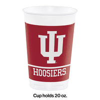 96ct Bulk Indiana University 20 oz Plastic Cups