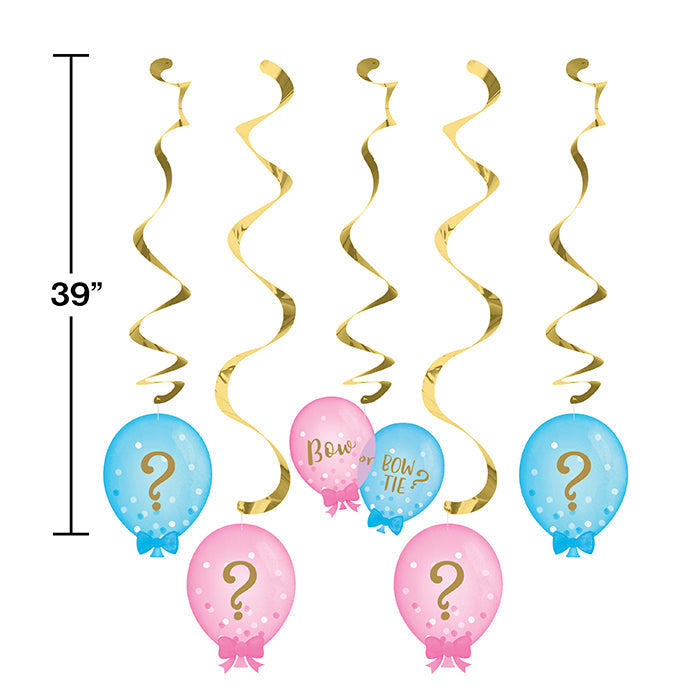 30ct Bulk Gender Reveal Balloons Dizzy Danglers