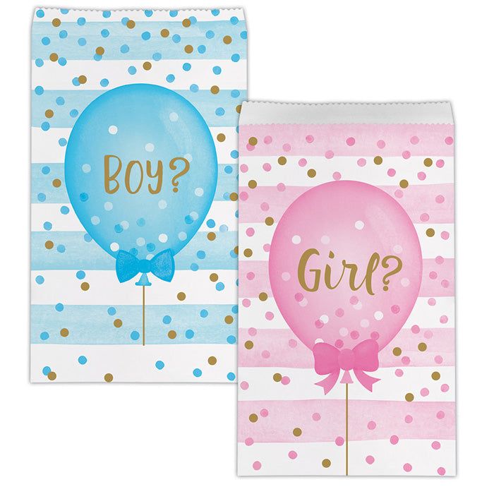 Gender Reveal Balloons Favor Bags, 10 ct by Creative Converting
