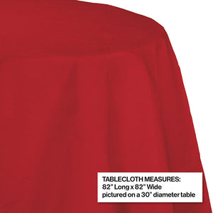 12ct Bulk Classic Red Round Paper Table Covers