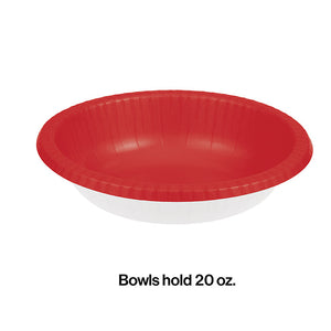 Classic Red Paper Bowls 20 Oz., 20 ct Party Decoration
